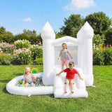 3-in-1 Inflatable Bounce House with Slide and Ball Pit