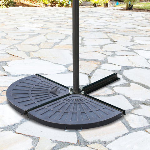 Resin Cantilever Patio Umbrella Base Weights — Bronze