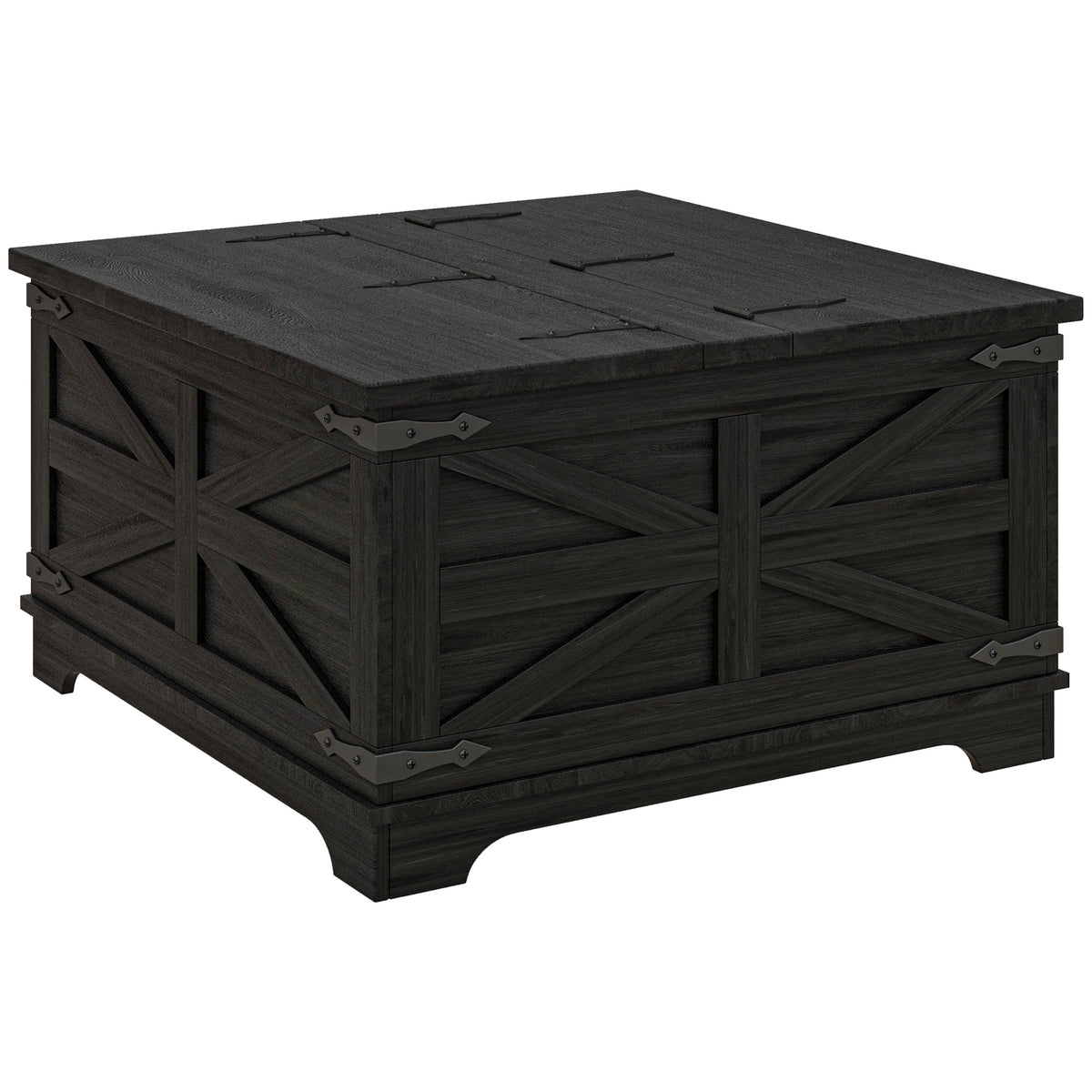 Farmhouse coffee table with hidden storage