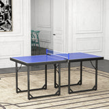 Compact Folding Ping-Pong Table Multi-Use 6x3ft