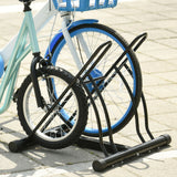 Soporte de suelo para dos bicicletas