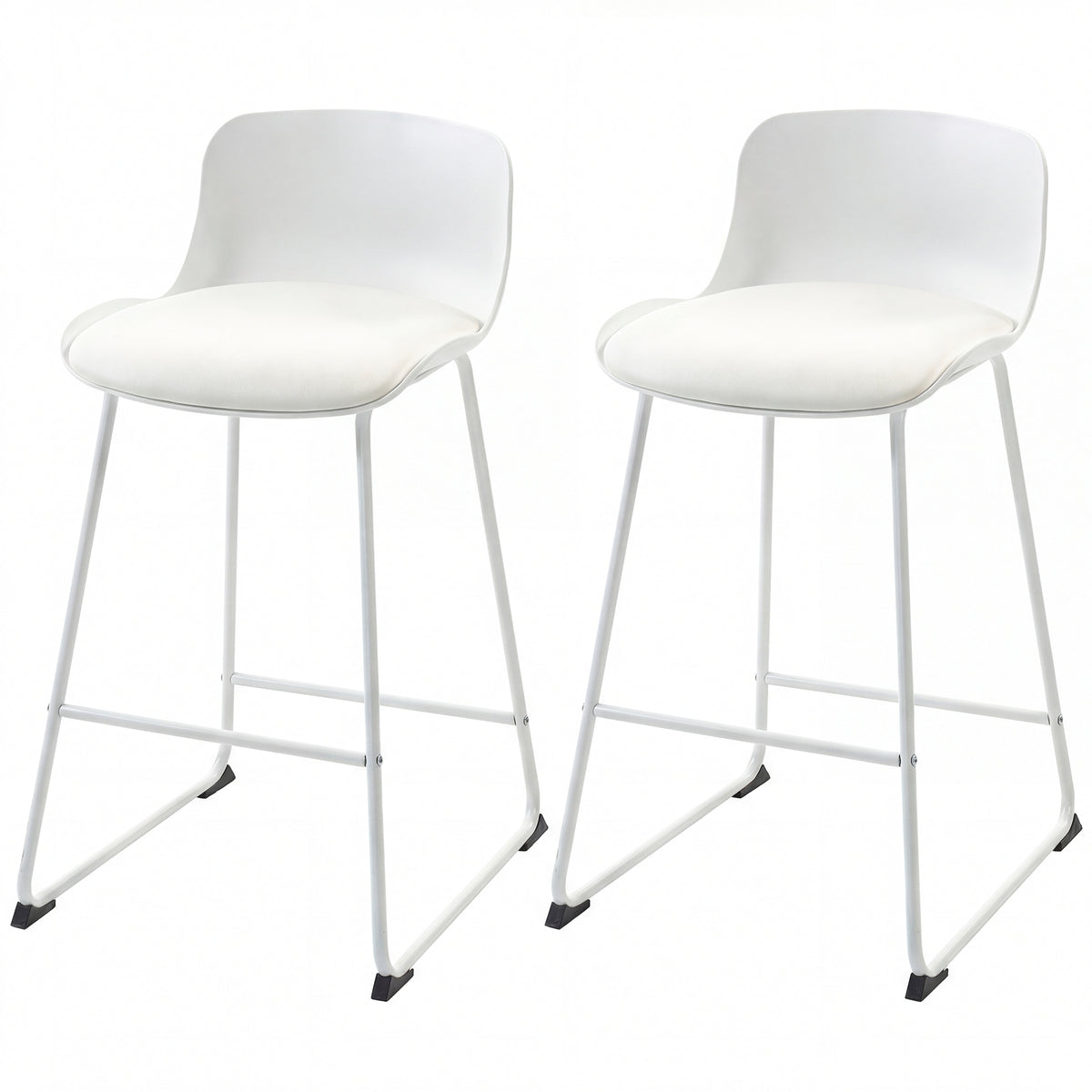 Modern PU Leather Bar Stools Set of 2