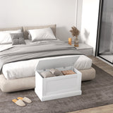 Multifunctional Storage Bench with Safety Hinge