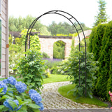 Arco de jardín decorativo con celosía 265 cm