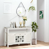 Modern kitchen buffet cabinet with wine rack