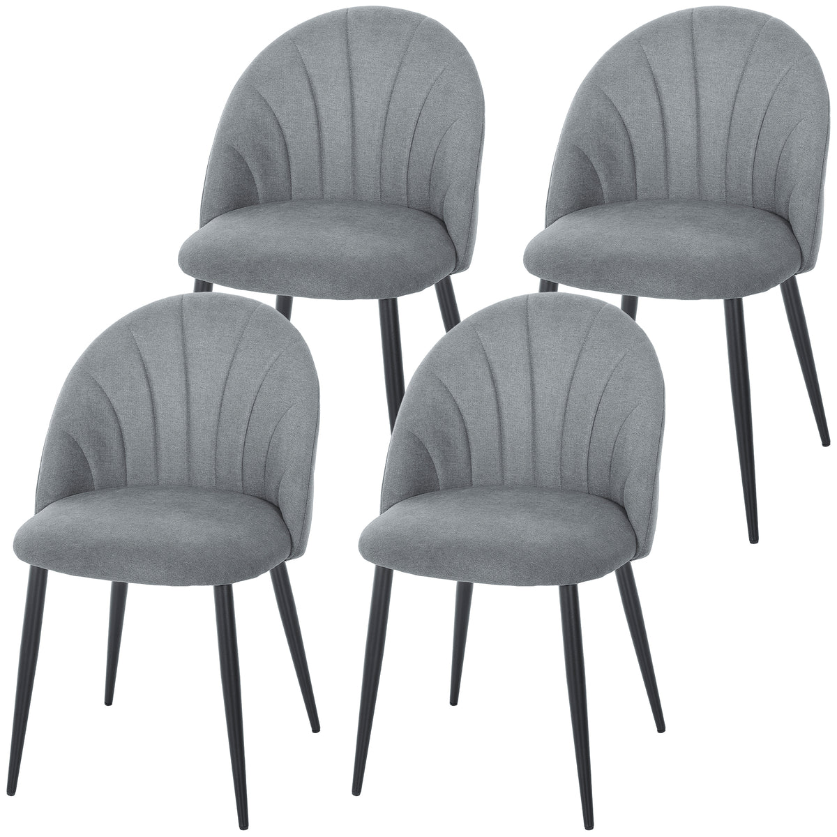 Dining chairs upholstered set of 4