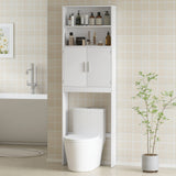Freestanding over the toilet storage shelf 4-tier bathroom organizer