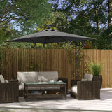Offset Patio Umbrella 3m with Cross Base