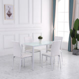 Juego de 4 sillas de comedor tapizadas
