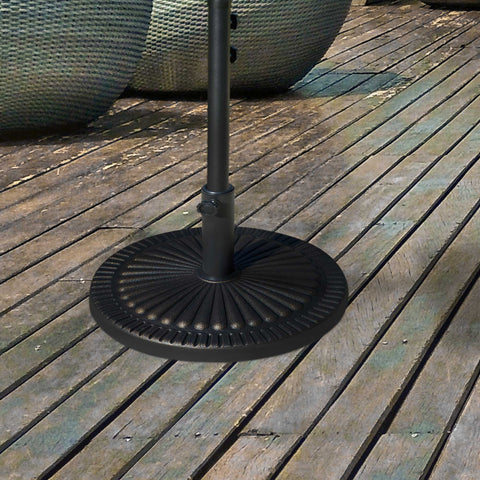Round Resin Patio Umbrella Base Decorative Design