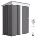 Trastienda de almacenamiento de acero ajustable 152x91x183cm
