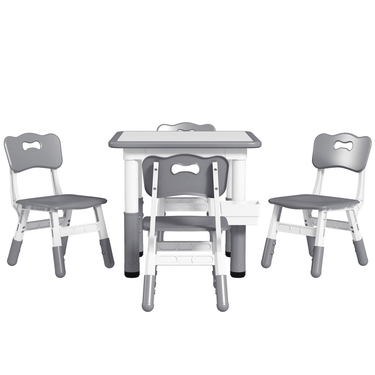 Conjunto de mesa y sillas ajustables para niños pequeños — Lote de 5