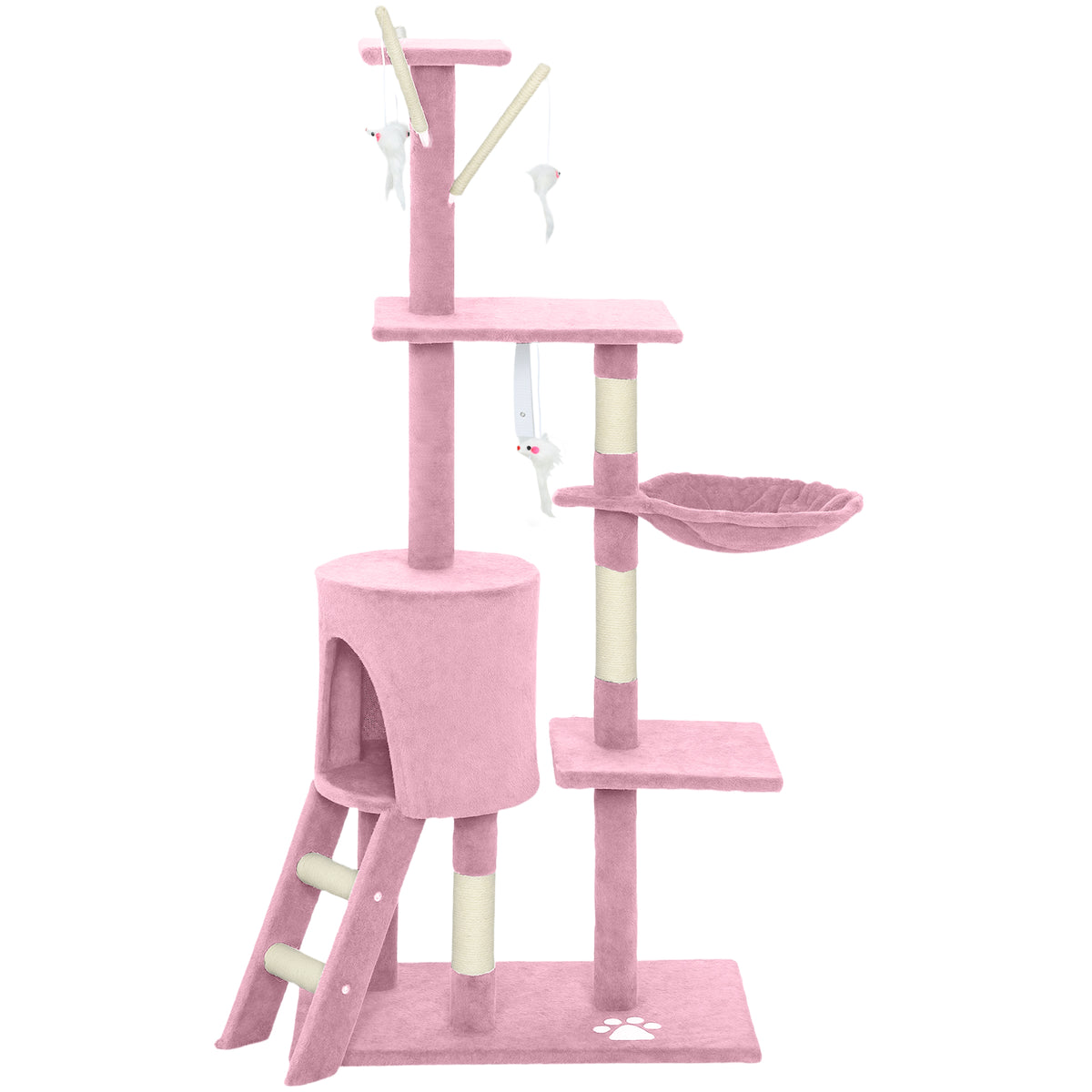 Multi-Level Cat Tree Tower with Scratching Posts