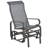 Patio Glider Chair with Breathable Mesh Fabric