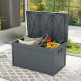 Outdoor waterproof deck storage box 265 L
