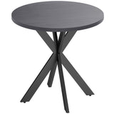 Mesa de comedor redonda contemporánea de 74 cm con patas cruzadas