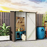 Galvanized Steel Storage Shed with Lockable Door