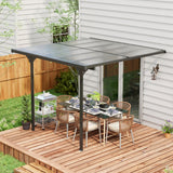 Outdoor hardtop pergola gazebo 10' x 10' — aluminum