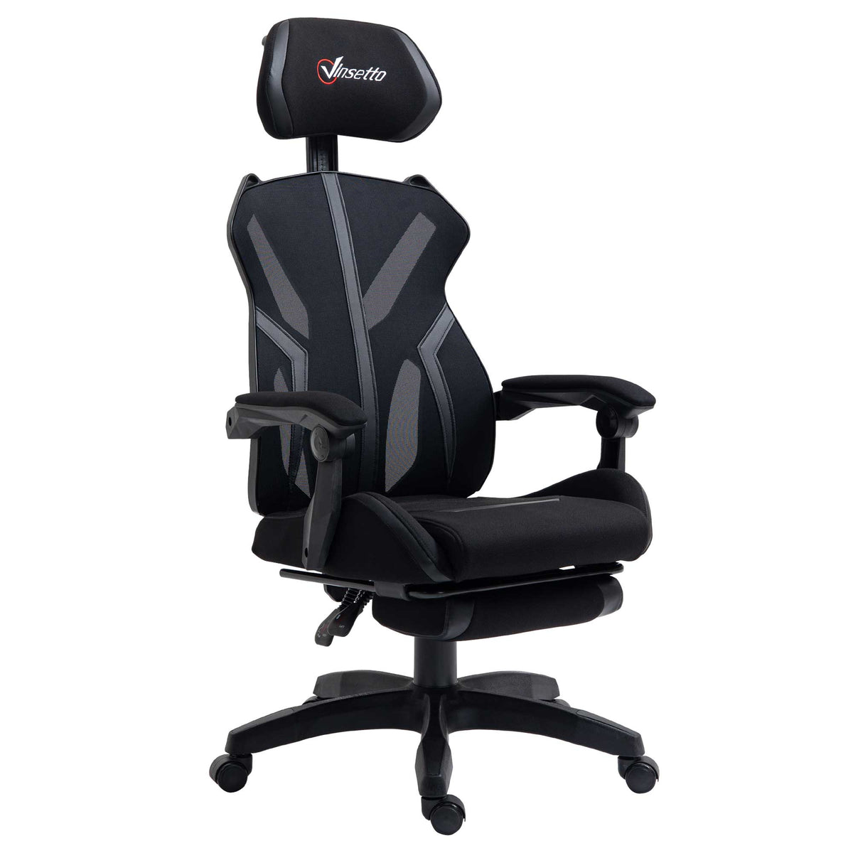 Ergonomic Gaming Chair with Footrest