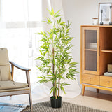Artificial Bamboo Trees in Pot 6 ft — Set of 2