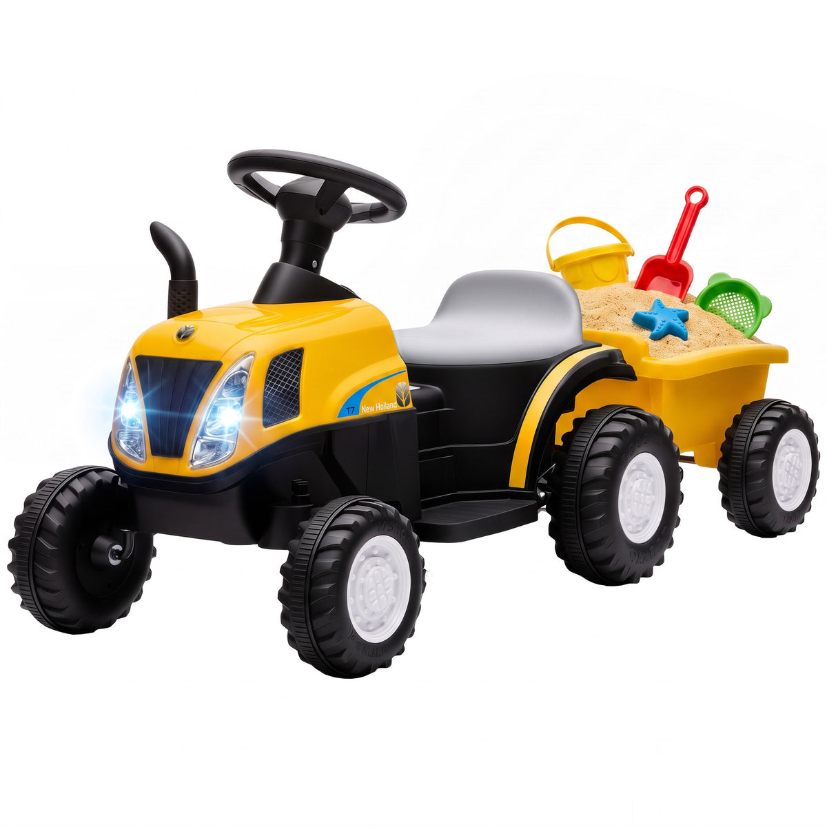 Kids Electric Ride On Tractor with Trailer