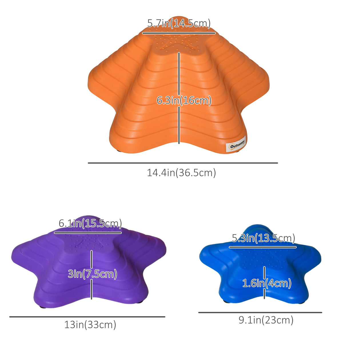 Piedras de equilibrio antideslizantes para niños — 6 uds.