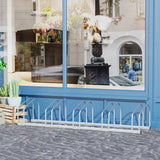 5-Bike Floor Parking Stand Indoor Outdoor Storage Rack