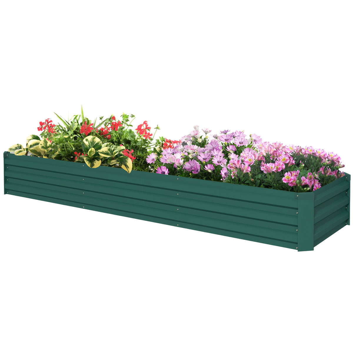 240x60x30cm Galvanized Steel Raised Garden Bed