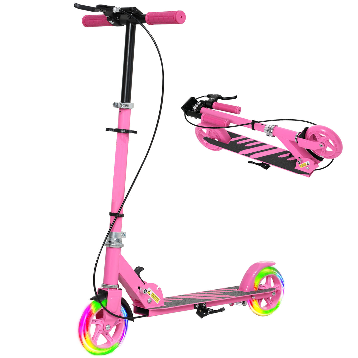 Kids Scooter Light-Up Wheels Adjustable 3-8 Years