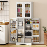 Kitchen Pantry Cabinet with Acrylic Doors