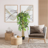 Artificial Bamboo Tree 8 Trunks 1095 Leaves Nursery Pot