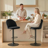 Swivel bar stools adjustable set of 2