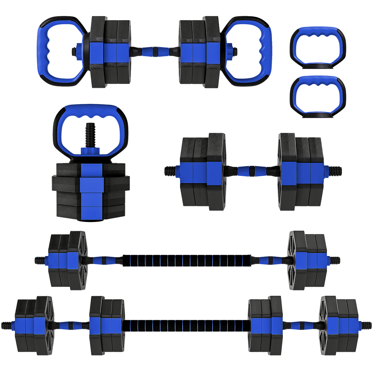 Adjustable Dumbbell Set 6-in-1 44 lbs