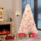 Pre-lit decorative artificial Christmas tree