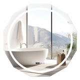 LED bathroom defogging mirror with touch control