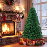 Árbol de Navidad artificial de PVC con soporte de metal