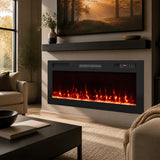 Smart WiFi Recessed Electric Fireplace