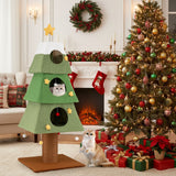 Christmas Cat Tree with 3 Condos