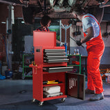 2-in-1 Rolling Tool Chest with 5 Sliding Drawers