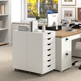 7-Drawer Office Cabinet on Wheels
