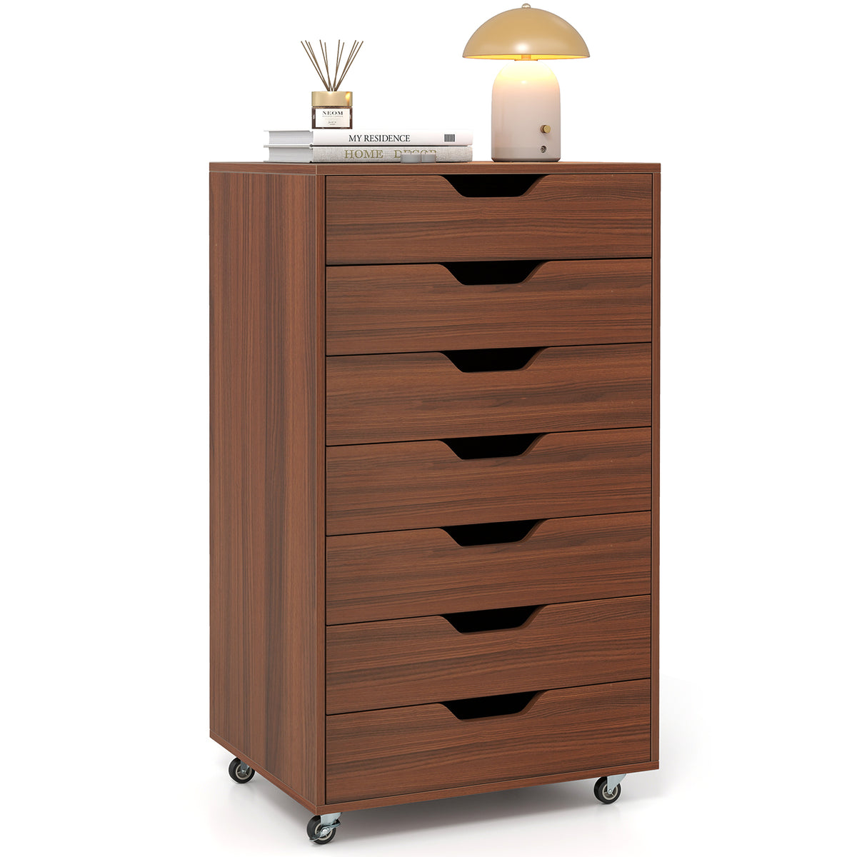 Caisson de rangement 7 tiroirs sur roulettes