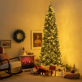 274 cm Pre-Lit Artificial Christmas Tree — Snowy