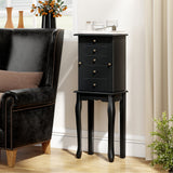Standing Jewelry Armoire with Mirror