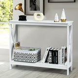2-Tier X-Design Console Table