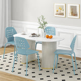 Metal Dining Chairs — Set of 4