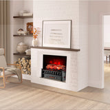 51 cm Electric Fireplace with Birchwood Logs