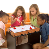 2-in-1 Swivel Air Hockey and Foosball Table