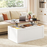 120 cm Lift Top Coffee Table with Barn Door