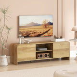 Mueble de TV estilo nórdico con armarios y estantes