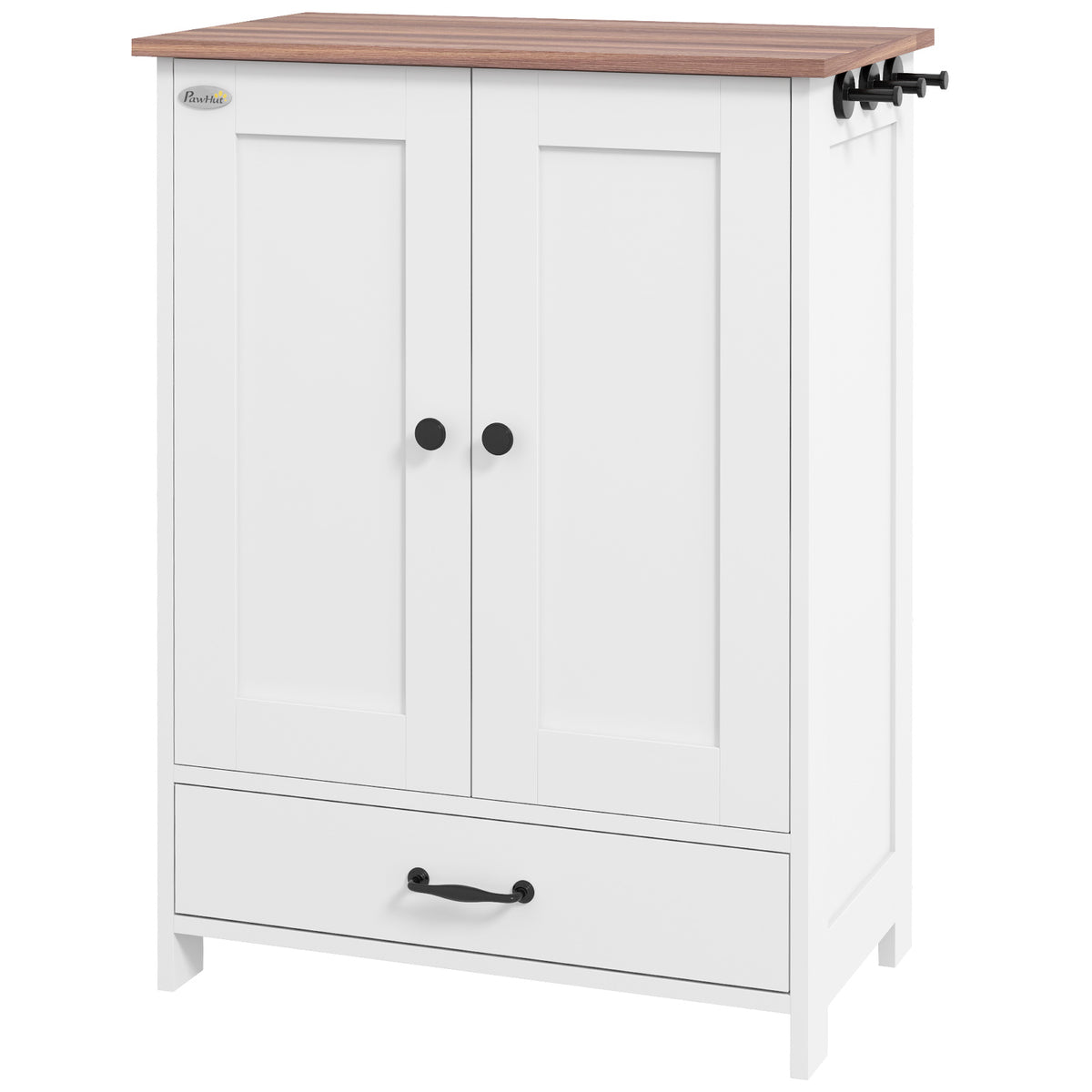 Dog Feeding Station with Adjustable Storage